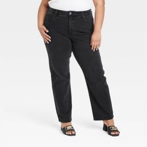 Ava & Viv Women’s High-Rise Straight Leg Jeans